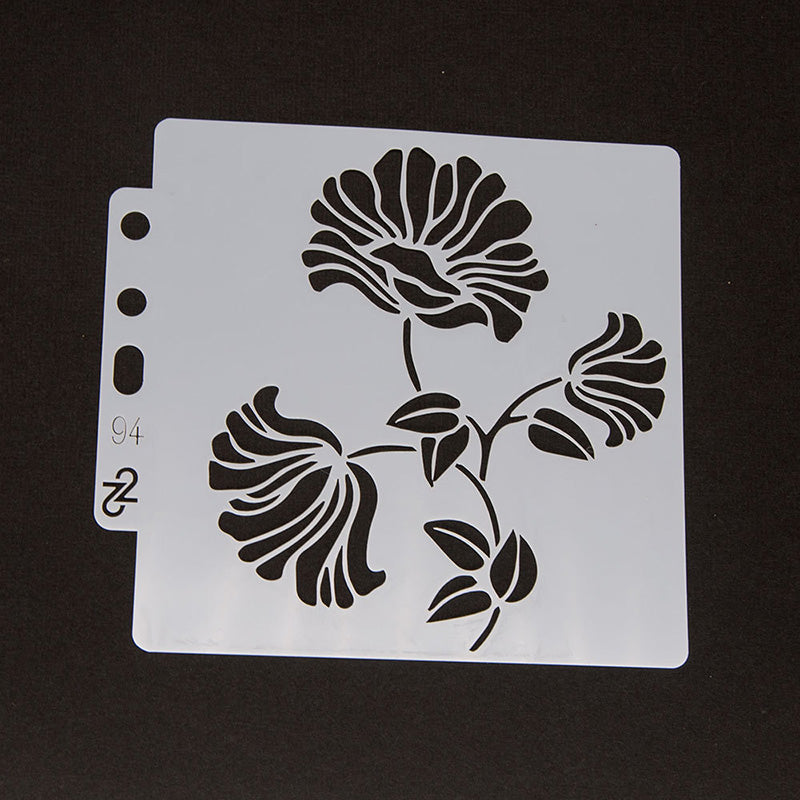 Kokorosa Multipetal Flowers DIY Painting Hollow Stencil