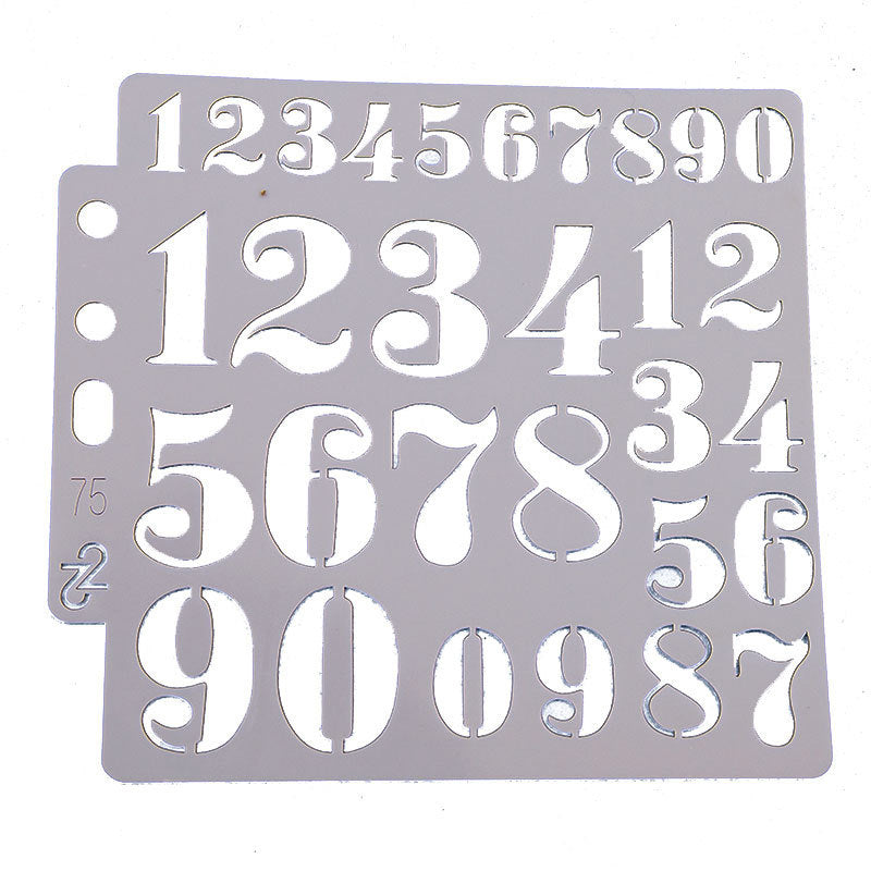 Kokorosa Numbers DIY Painting Hollow Stencil