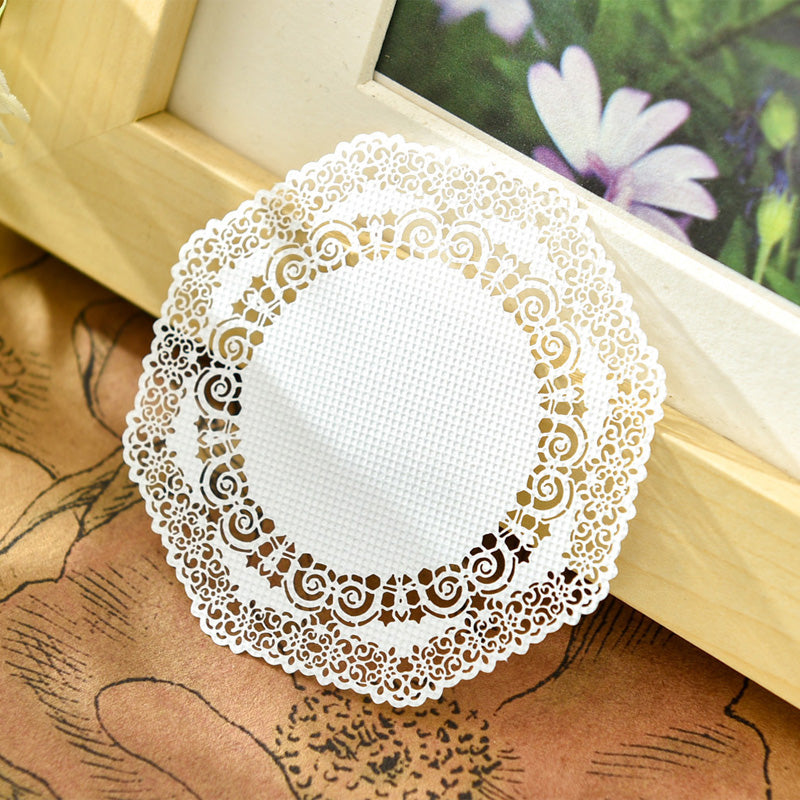 Kokorosa 10pcs Lace Paper for Scrapbooking Card Making