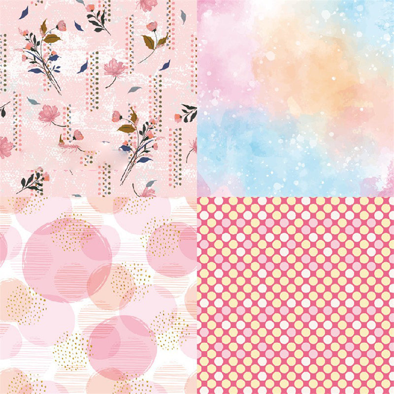 Kokorosa 24PCS  6" Spring Pattern  DIY Scrapbook & Card Making Paper