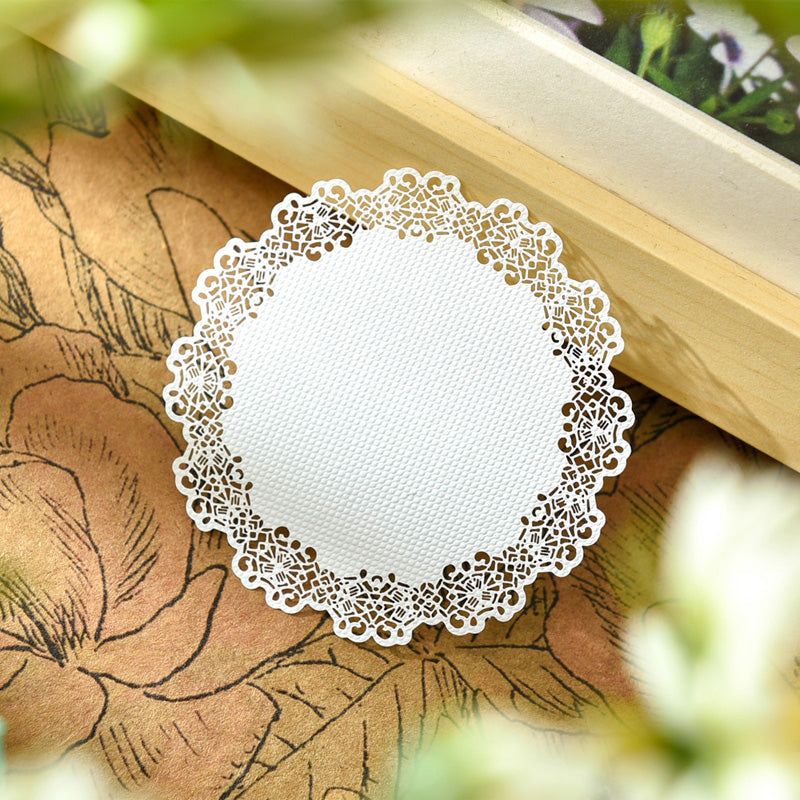 Kokorosa 10pcs Lace Paper for Scrapbooking Card Making