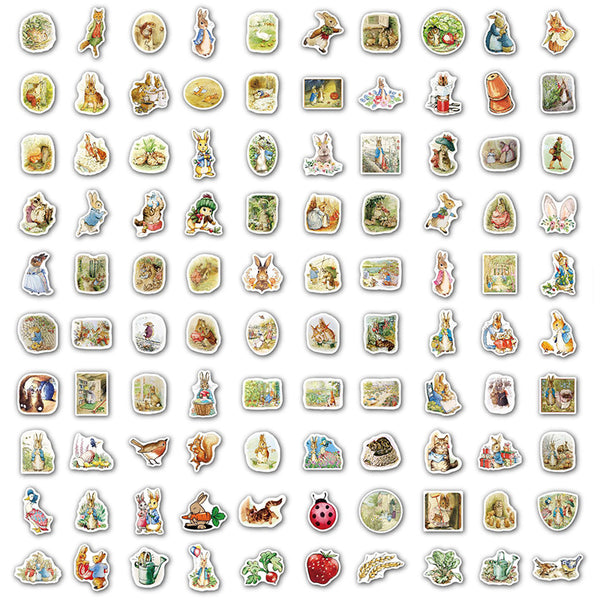 Kokorosa Peter Rabbit Stickers (100pcs)