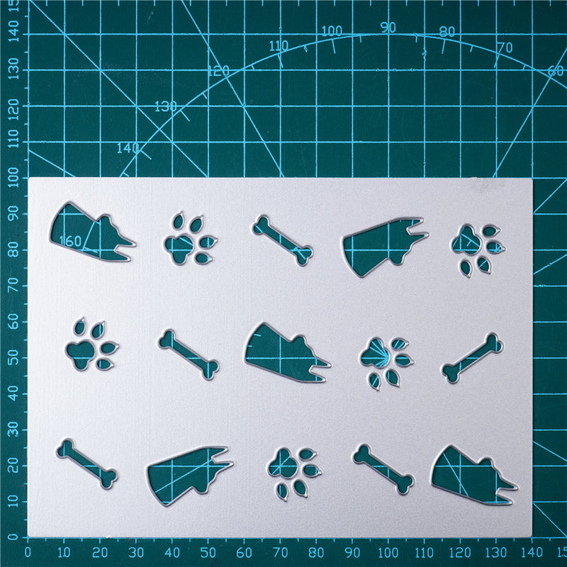 Kokorosa Metal Cutting Dies with Pets and Footprints Background Board （3 Choices）