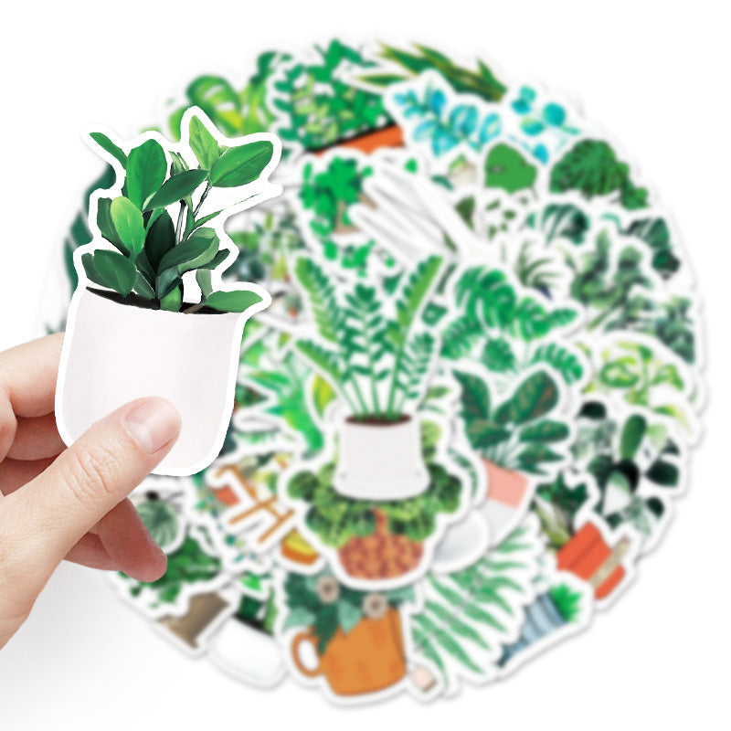 Kokorosa Potted Plants Stickers (50pcs)