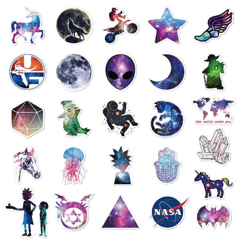 Kokorosa Purple Nebula Collection Stickers (100pcs)