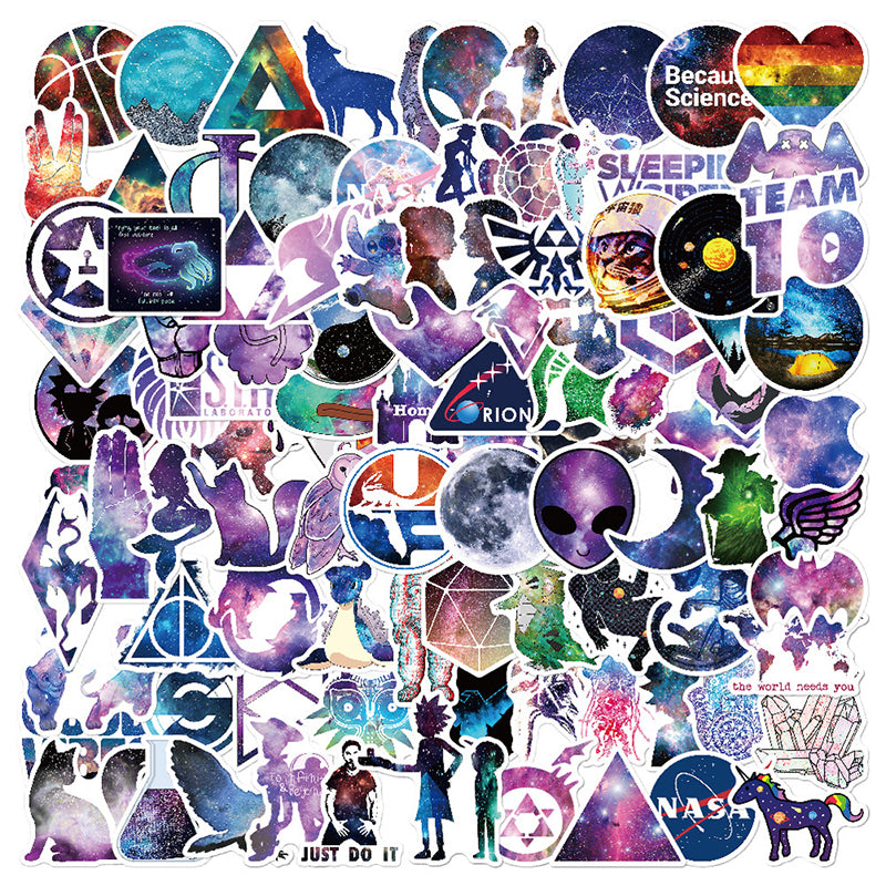 Kokorosa Purple Nebula Collection Stickers (100pcs)