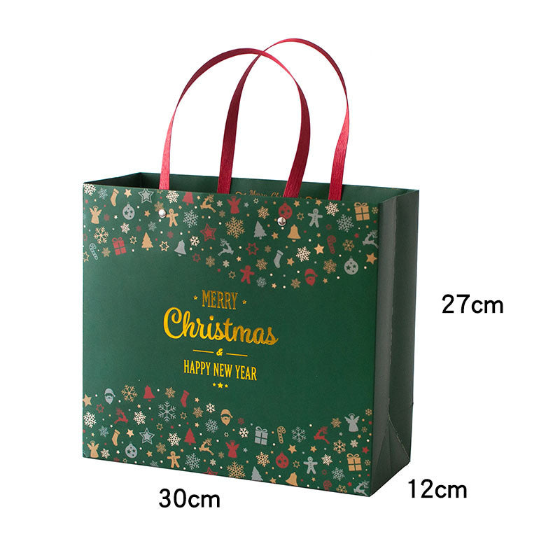 Kokorosa Retro Christmas Day Folding Gift Portable Paper Gift Bags (1 Pcs)