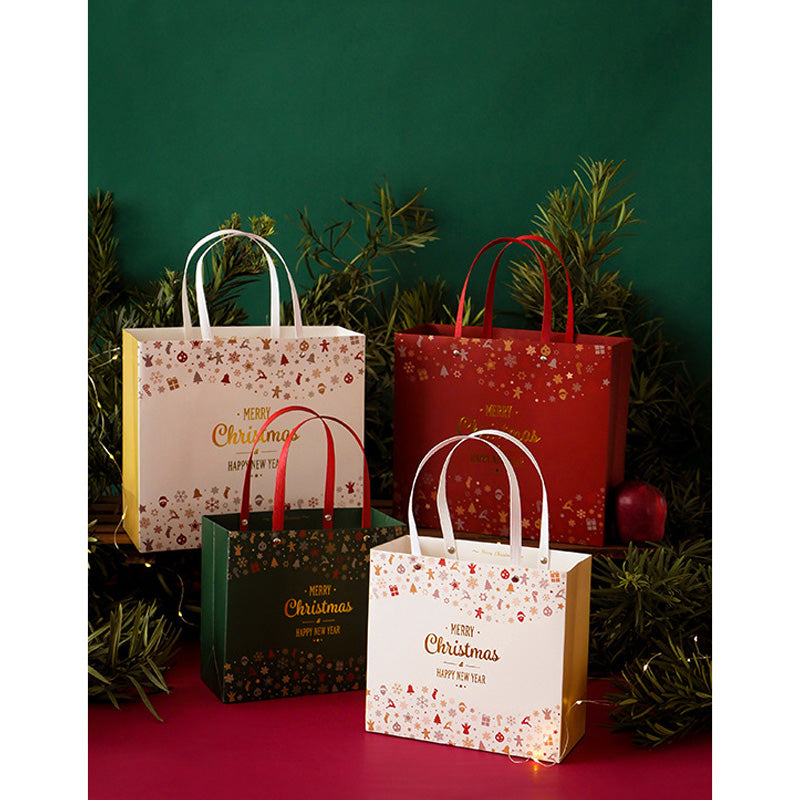 Kokorosa Retro Christmas Day Folding Gift Portable Paper Gift Bags (1 Pcs)