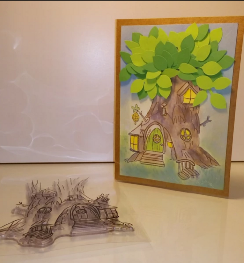 Kokorosa Cartoon Tree House Clear Stamps