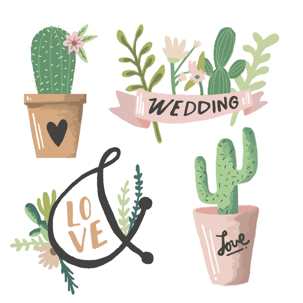 Wedding Plant Stamps - kokorosastudio.com