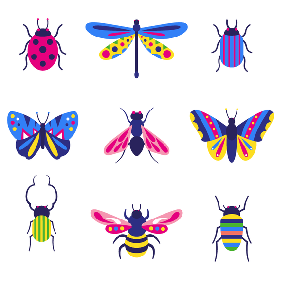 Insect Stamps - kokorosastudio.com