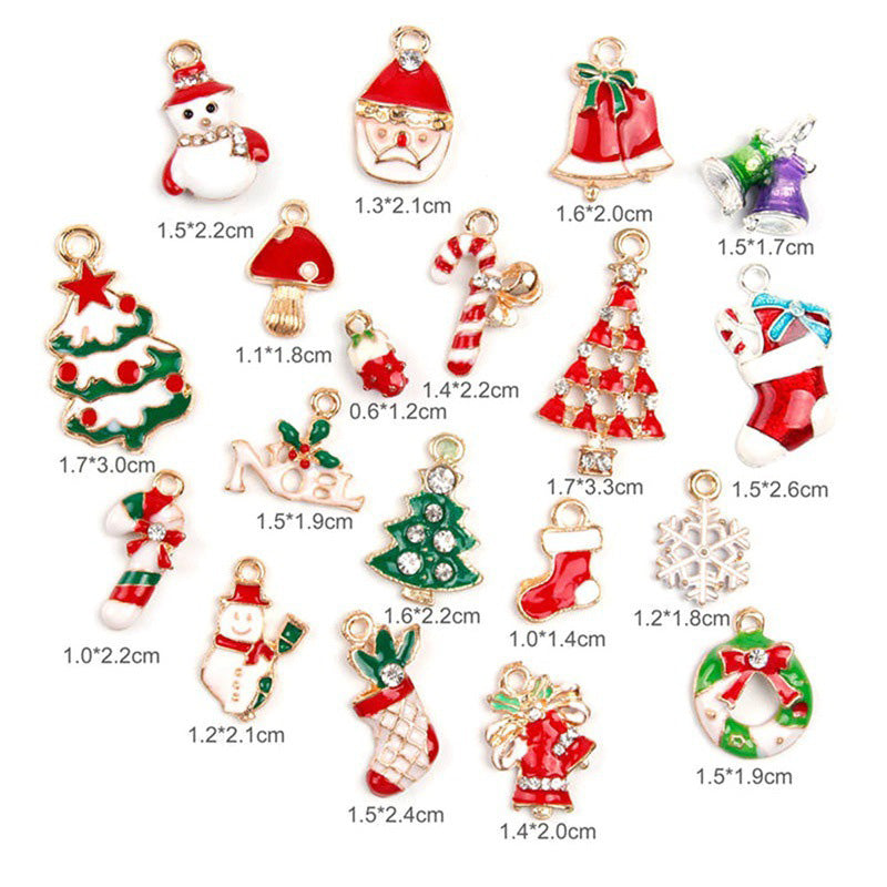 Kokorosa Shiny Christmas Element Ornaments Drip Alloy Pendant Embellishments