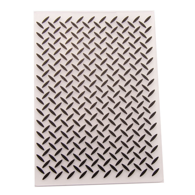 Kokorosa Shuttle Pattern Plastic Embossing Folder