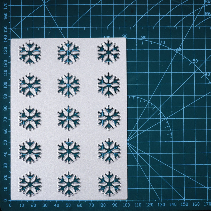 Kokorosa Metal Cutting Dies with Snowflake Background Board