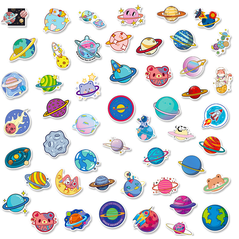 Kokorosa Space Planet Stickers (50pcs)