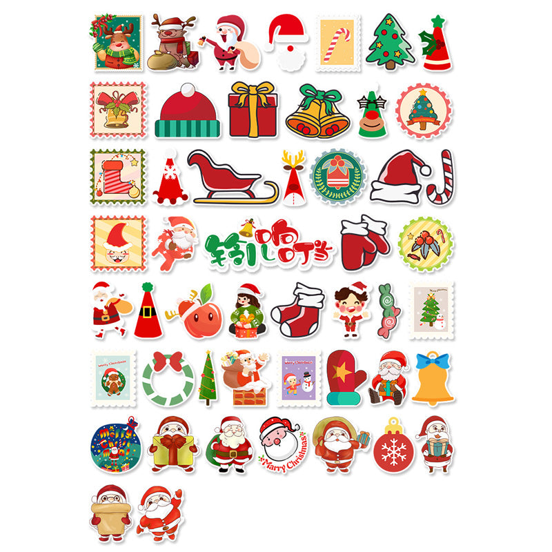 Kokorosa Stick Figure Christmas Stickers (50pcs)