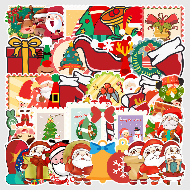 Kokorosa Stick Figure Christmas Stickers (50pcs)