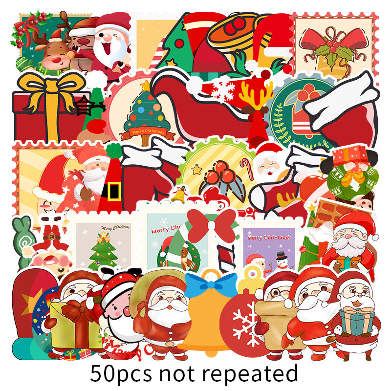 Kokorosa Stick Figure Christmas Stickers (50pcs)