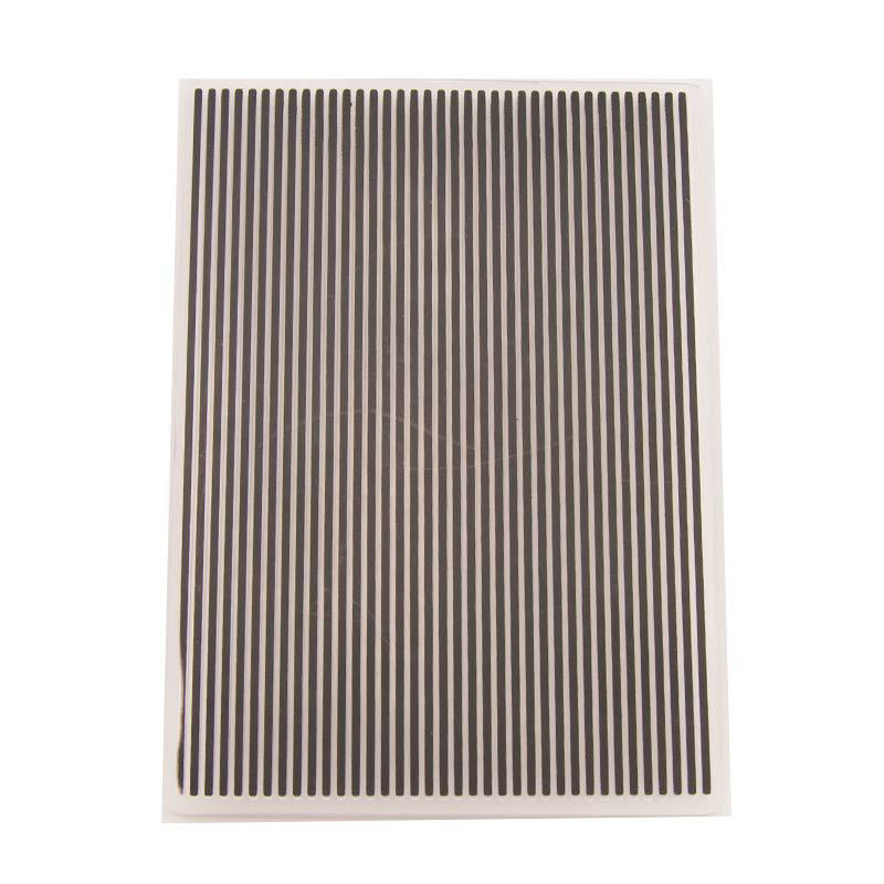 Kokorosa Straight Stripes Plastic Embossing Folder