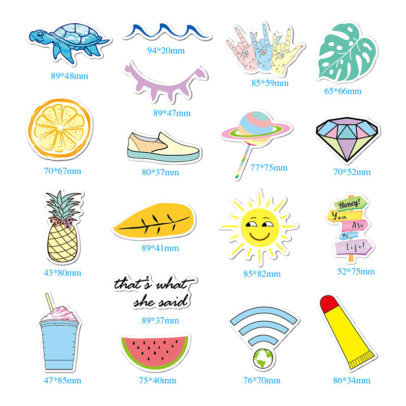 Kokorosa Summer Island Trip Stickers (35pcs)