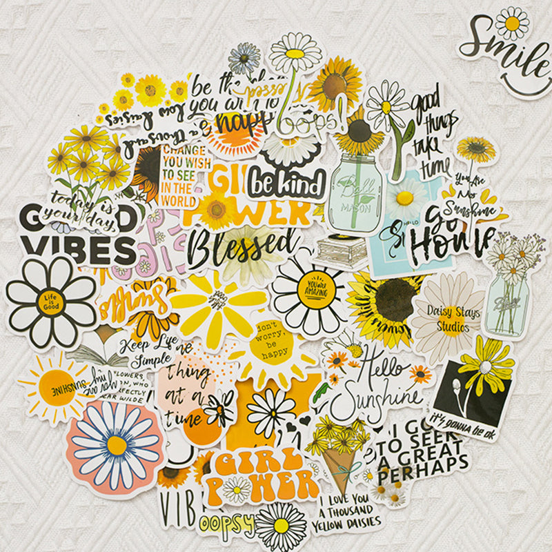 Kokorosa Sunflowers Stickers (50pcs)