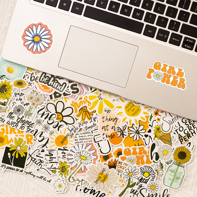 Kokorosa Sunflowers Stickers (50pcs)