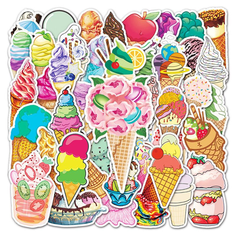 Kokorosa Sweet Ice Cream Stickers (50pcs)