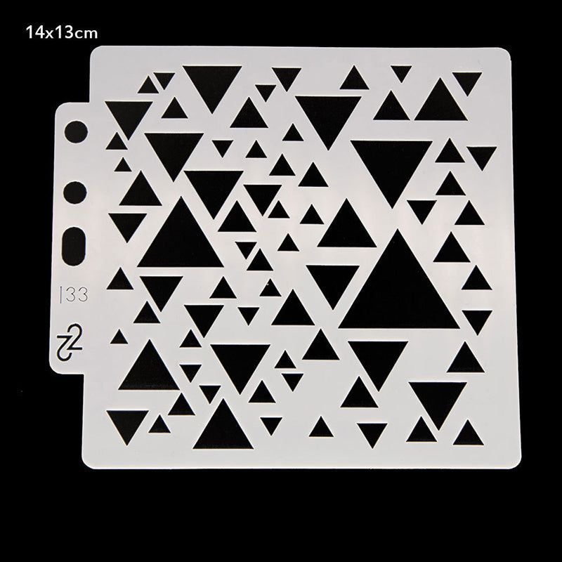 Kokorosa Triangle Geometry DIY Painting Hollow Stencil