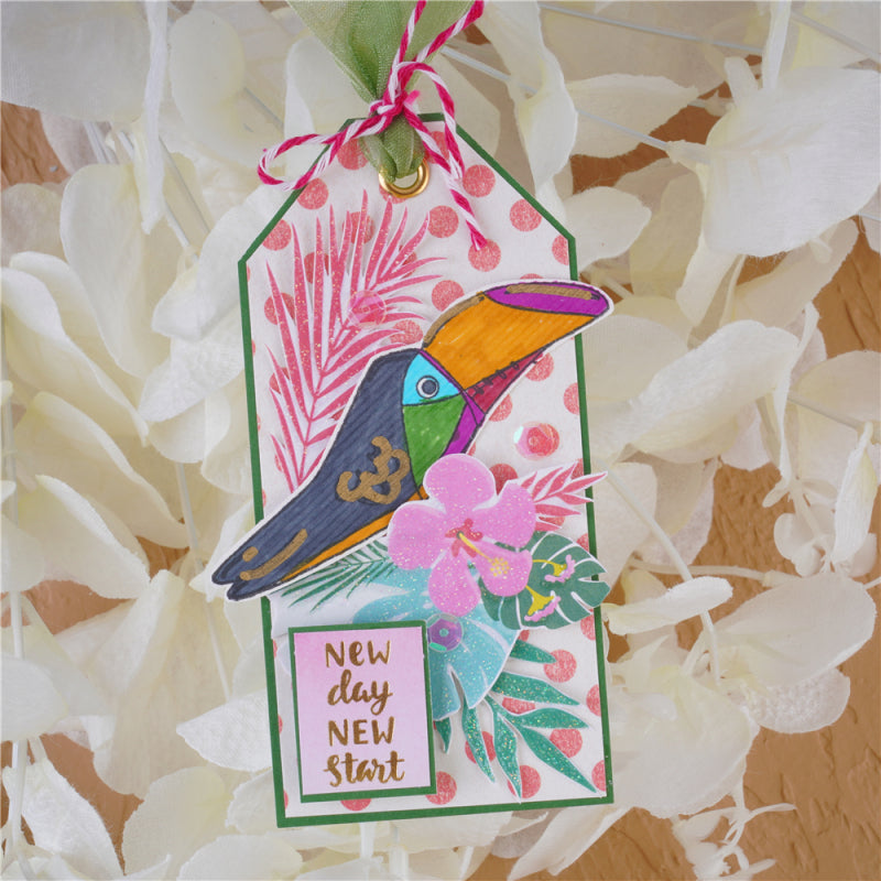 Kokorosa Tropical Bird Clear Stamps