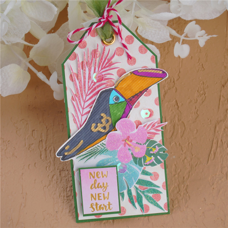 Kokorosa Tropical Bird Clear Stamps