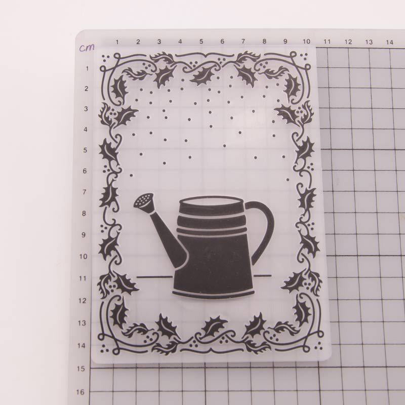 Kokorosa Watering Can Plastic Embossing Folder