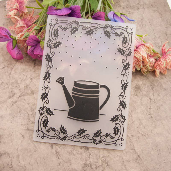 Kokorosa Watering Can Plastic Embossing Folder