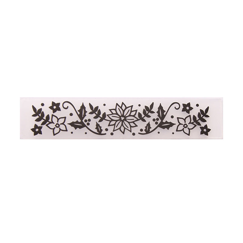 Kokorosa Winter Flowers Plastic Embossing Folder