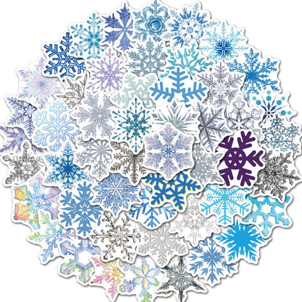 Kokorosa Winter Snowflakes Stickers (50pcs)