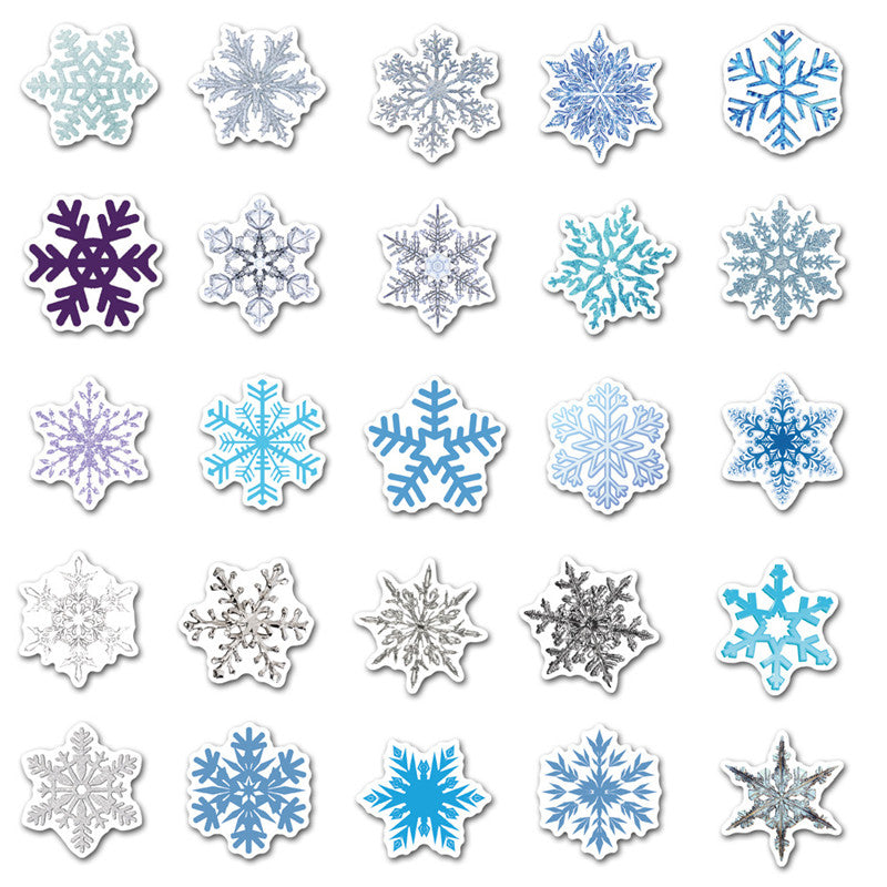 Kokorosa Winter Snowflakes Stickers (50pcs)