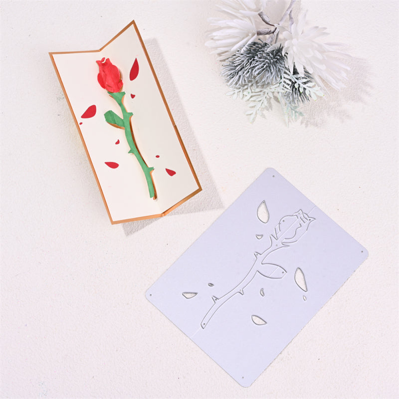 Kokorosa Metal Cutting Dies With Withered Rose Background Board