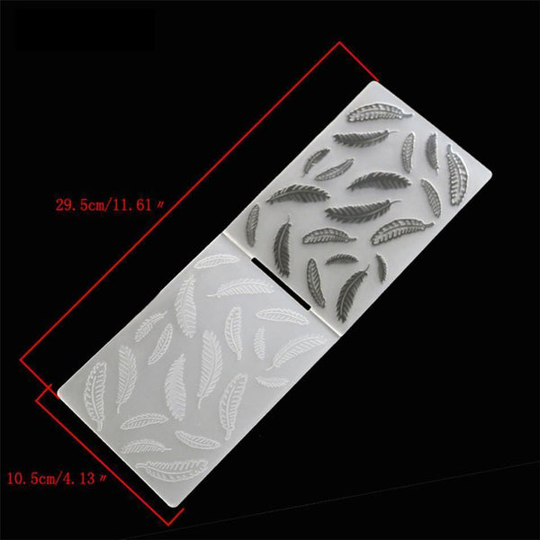 1PCS Plastic Feather Embossing Folder - kokorosastudio.com