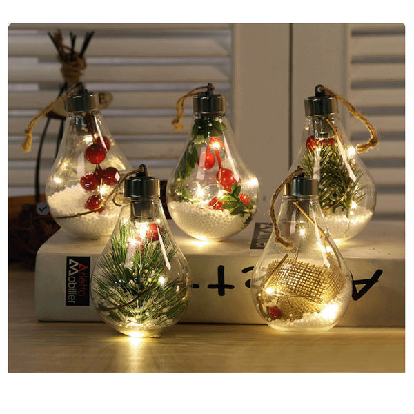 Kokorosa Yellow Light LED Artificial Light Bulb Christmas Tree Decoration Pendant