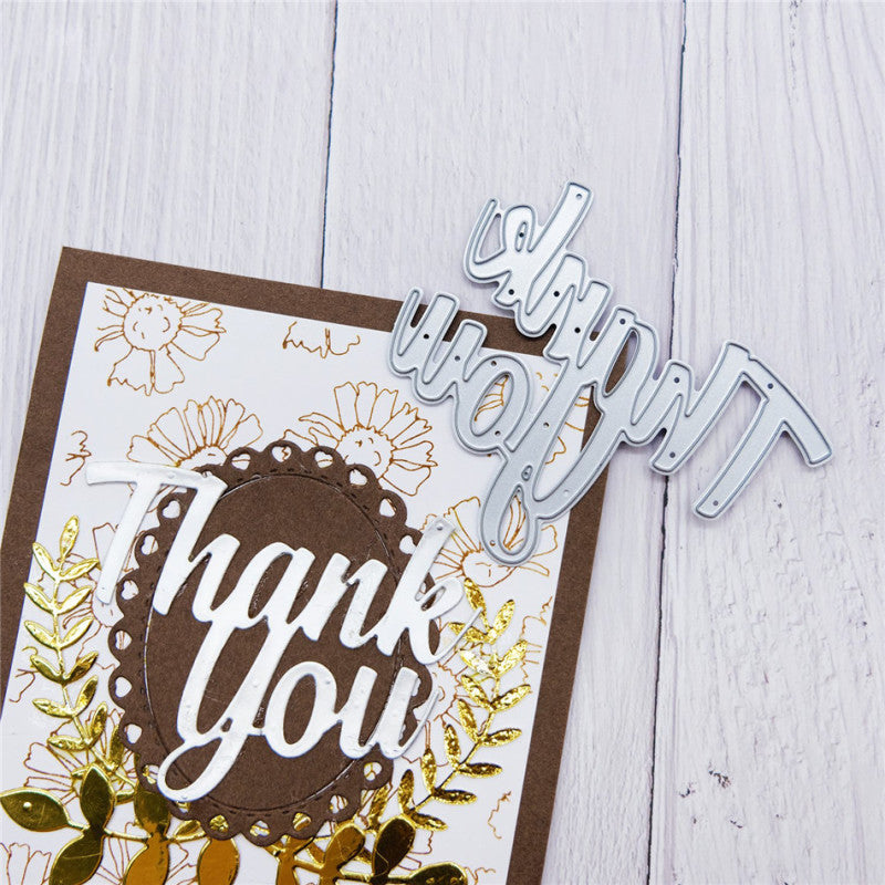 Kokorosa Thank You Metal Cutting Dies