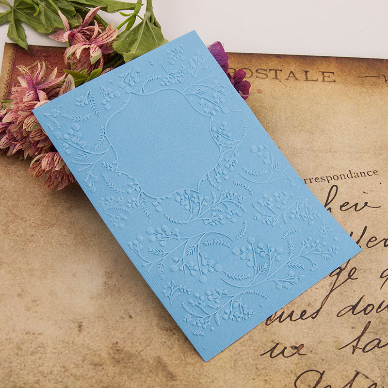 Kokorosa Berry Pattern Plastic Embossing Folder